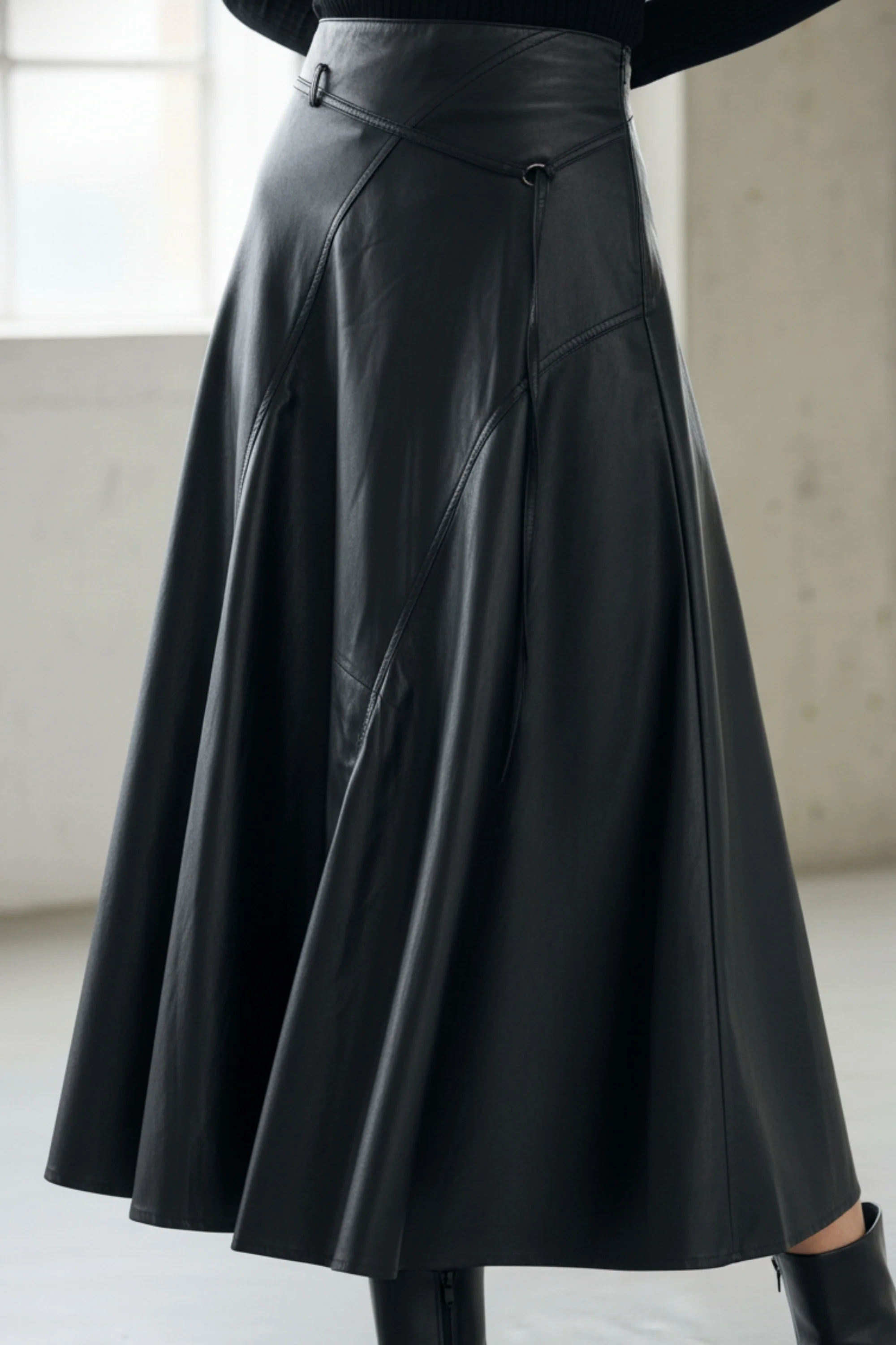 Nightfall Faux Leather Skirt
